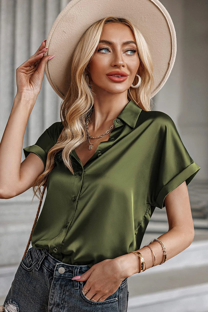 Army Green Blouse