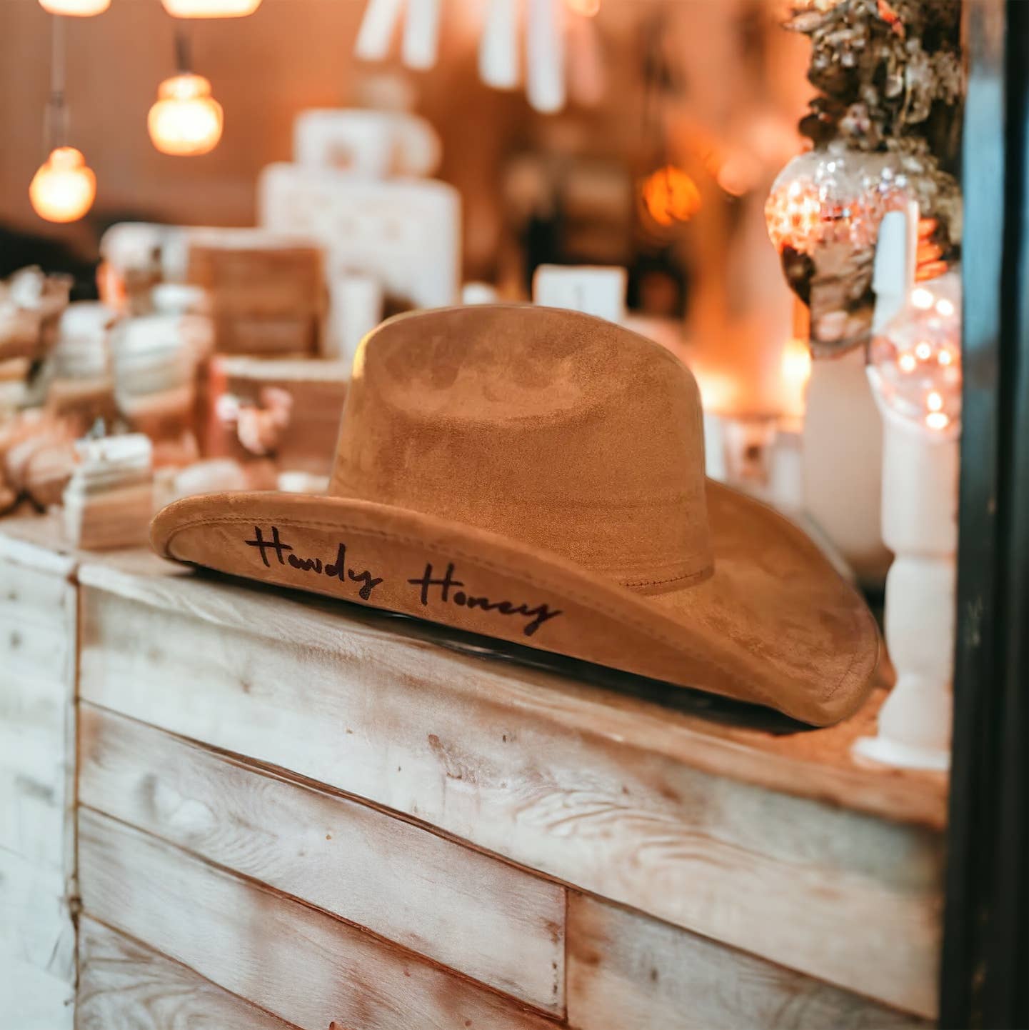 Howdy Honey Burnt Cowboy Hat