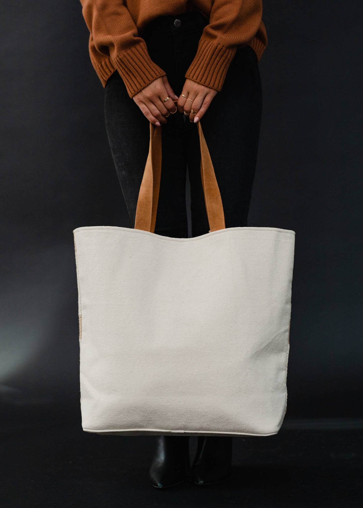 Tan & Cream Aztec Tote