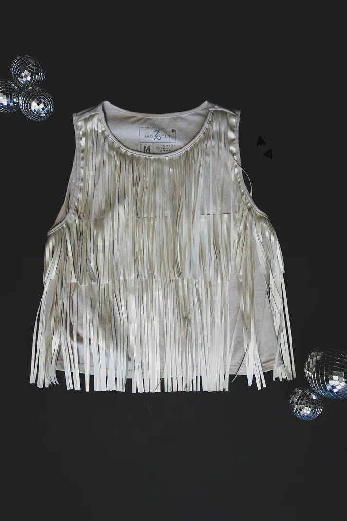 Girls Best Fringe Top - PEARL