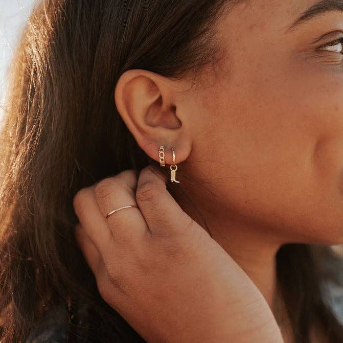 Dolly Boot Hoop Earrings